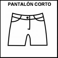 PANTALÓN CORTO - Pictograma (blanco y negro)