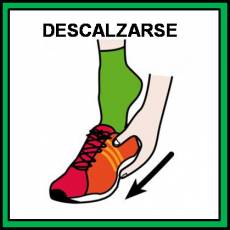 DESCALZARSE - Pictograma (color)