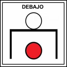 DEBAJO - Pictograma (color)