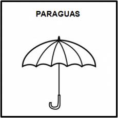 PARAGUAS - Pictograma (blanco y negro)