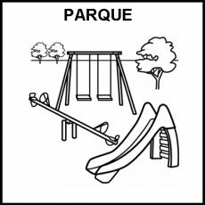 PARQUE - Pictograma (blanco y negro)