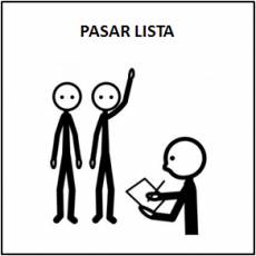 PASAR LISTA - Pictograma (blanco y negro)