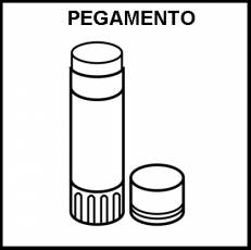 PEGAMENTO DE BARRA - Pictograma (blanco y negro)
