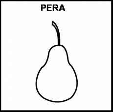 PERA - Pictograma (blanco y negro)