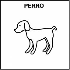 PERRO - Pictograma (blanco y negro)