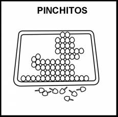 PINCHITOS - Pictograma (blanco y negro)