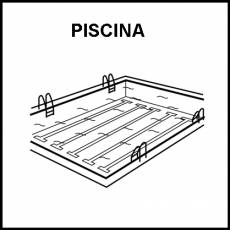 PISCINA - Pictograma (blanco y negro)