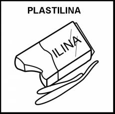 PLASTILINA - Pictograma (blanco y negro)