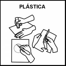 PLÁSTICA - Pictograma (blanco y negro)
