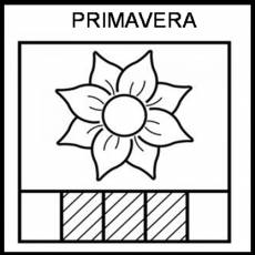 PRIMAVERA - Pictograma (blanco y negro)