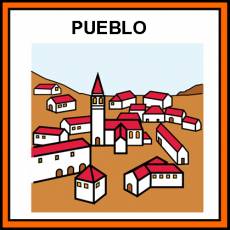 PUEBLO - Pictograma (color)