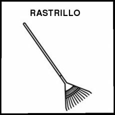 RASTRILLO - Pictograma (blanco y negro)