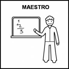MAESTRO - Pictograma (blanco y negro)