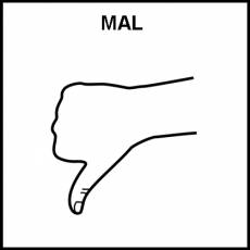 MAL - Pictograma (blanco y negro)