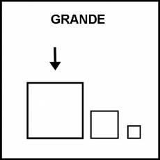 GRANDE - Pictograma (blanco y negro)