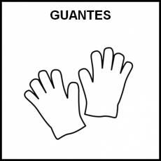 GUANTES - Pictograma (blanco y negro)