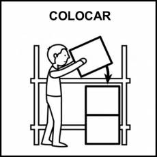 COLOCAR - Pictograma (blanco y negro)