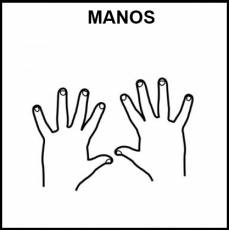 MANOS - Pictograma (blanco y negro)