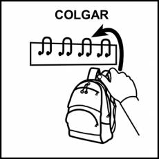 COLGAR - Pictograma (blanco y negro)