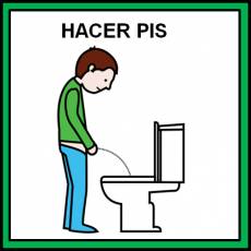 HACER PIS (NIÑO) - Pictograma (color)