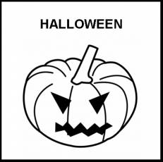 HALLOWEEN - Pictograma (blanco y negro)