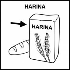 HARINA - Pictograma (blanco y negro)