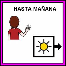 HASTA MAÑANA - Pictograma (color)