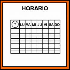 HORARIO - Pictograma (color)