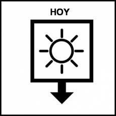 HOY - Pictograma (blanco y negro)