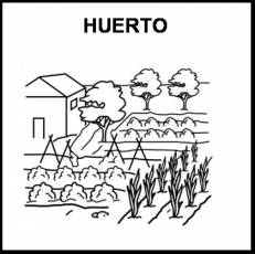 HUERTO - Pictograma (blanco y negro)