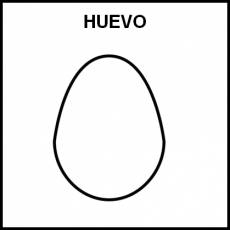 HUEVO - Pictograma (blanco y negro)