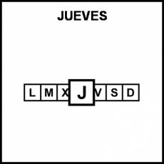 JUEVES - Pictograma (blanco y negro)