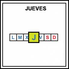 JUEVES - Pictograma (color)
