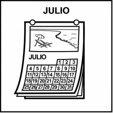 JULIO - Pictograma (blanco y negro)