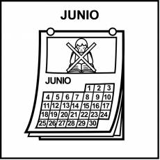 JUNIO - Pictograma (blanco y negro)
