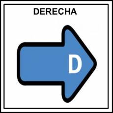 DERECHA - Pictograma (color)