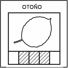 OTOÑO - Pictograma (blanco y negro)