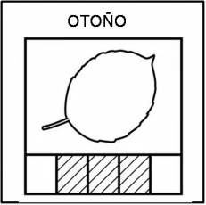 OTOÑO - Pictograma (blanco y negro)