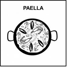 PAELLA - Pictograma (blanco y negro)