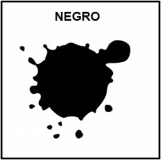 NEGRO - Pictograma (blanco y negro)