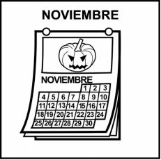NOVIEMBRE - Pictograma (blanco y negro)