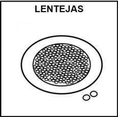 LENTEJAS (GUISO) - Pictograma (blanco y negro)