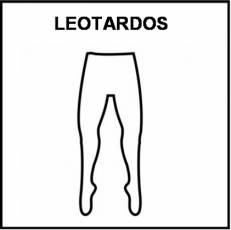 LEOTARDOS - Pictograma (blanco y negro)