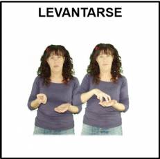 LEVANTARSE (DEL SUELO) - Signo