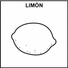 LIMÓN - Pictograma (blanco y negro)