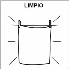 LIMPIO - Pictograma (blanco y negro)