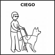 CIEGO - Pictograma (blanco y negro)