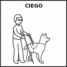 CIEGO - Pictograma (blanco y negro)