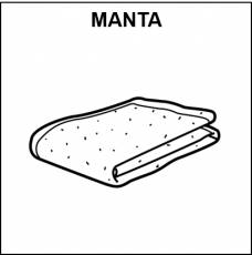 MANTA - Pictograma (blanco y negro)