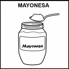 MAYONESA - Pictograma (blanco y negro)